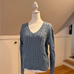 Polo Ralph Lauren Light Blue V-Neck Sweater